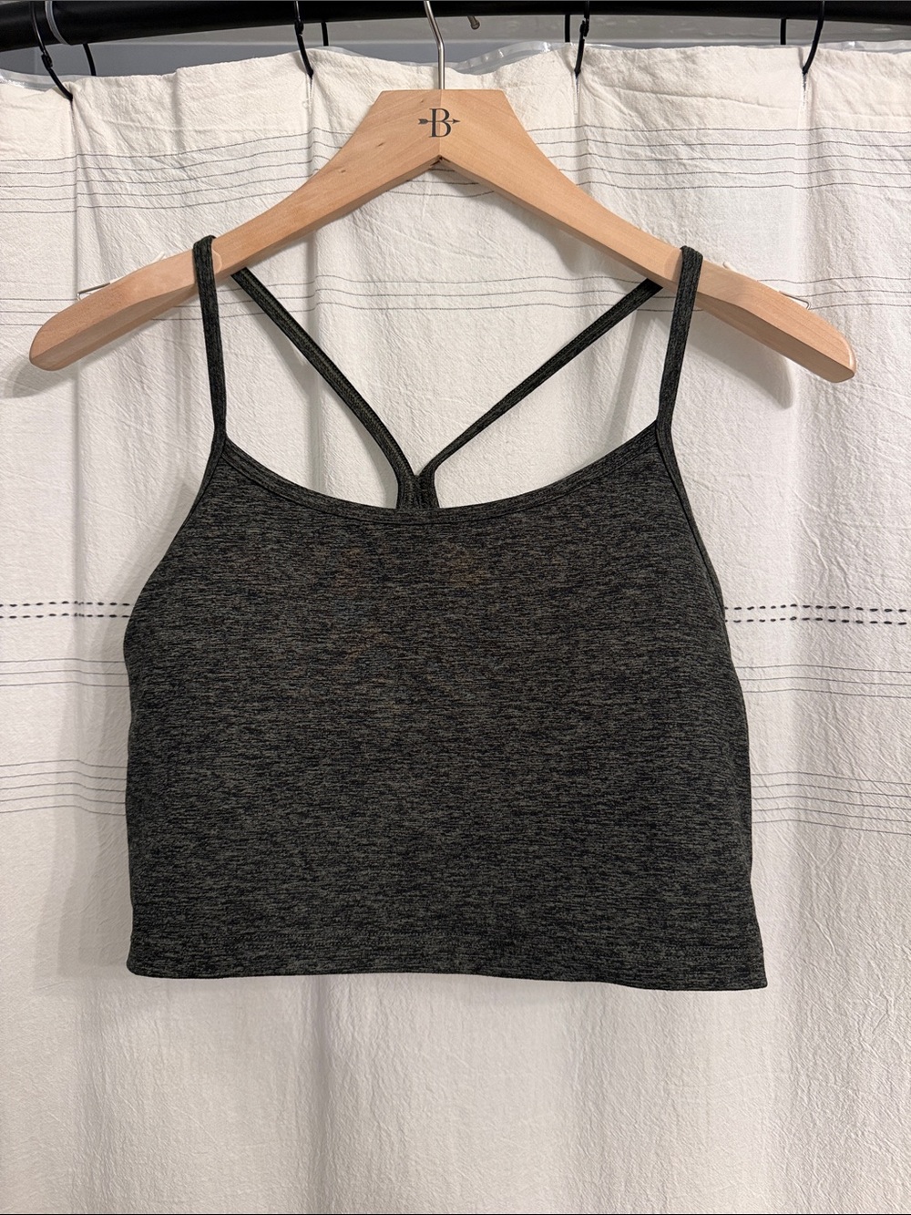 aerie green Heather Strappy built it bra tank